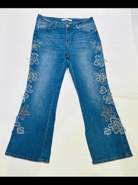 NWT 9TH & Main Women's Blue Denim Jeans Size 16 Stretch Classic High Rise